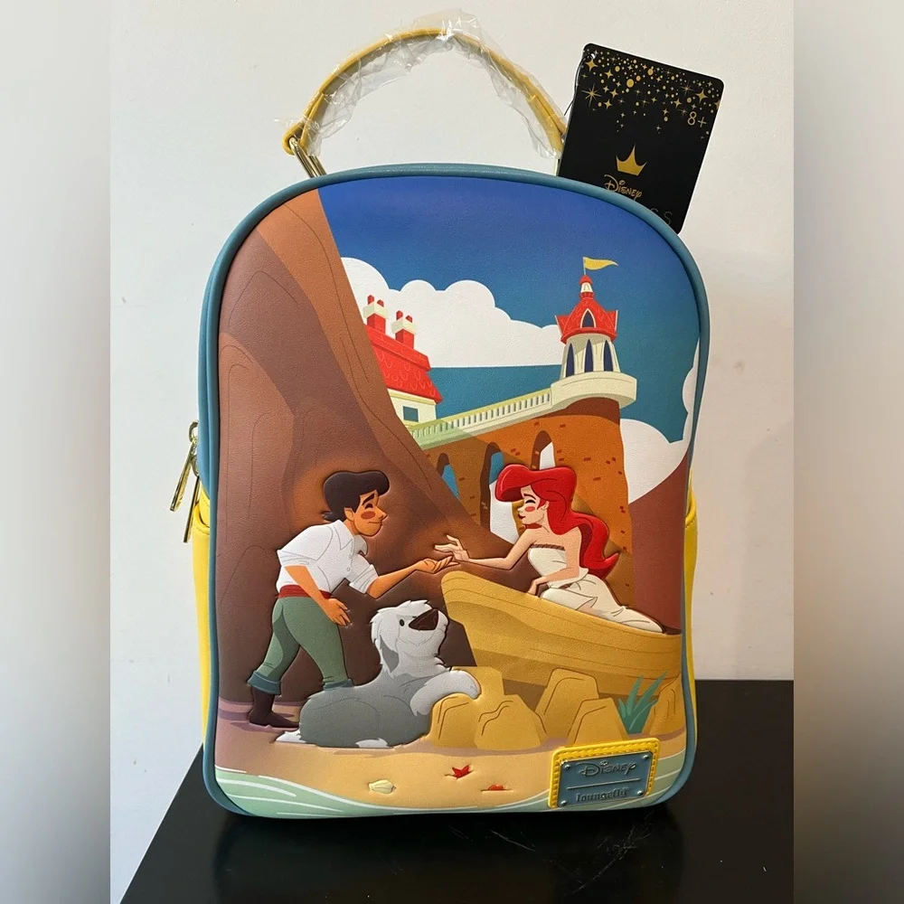 Loungefly Disney Princess The Little mermaid Ariel and Eric mini backpack